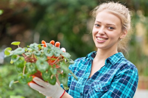 Soft landscaping with planting and lawn care in Neasden